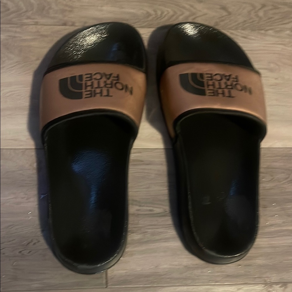 The North Face Black and Brown Slides